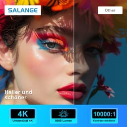 Mini Beamer Android 14.0 - 1280 x 720 Resolutie - 4K Ondersteuning - Wifi 6 Bluetooth 5.4 - Draagbaar Mobiele Projector — thumbnail 5