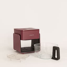 CREATE - Olievrije friteuse van 4,2 L met stoomfunctie - Bordeauxrood - AIR FRYER CRYSTAL — thumbnail 5