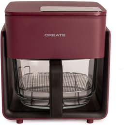 CREATE - 4,2L Glazen Airfryer - Bordeauxrood - AIR FRYER STUDIO CRYSTAL — thumbnail 1