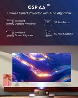 Beamer - Projector - Mini Projector - Full HD 1080P - 5G WiFi LED - 4K Video - 30W Speaker – Home Theater Bluetooth Projector — thumbnail 1