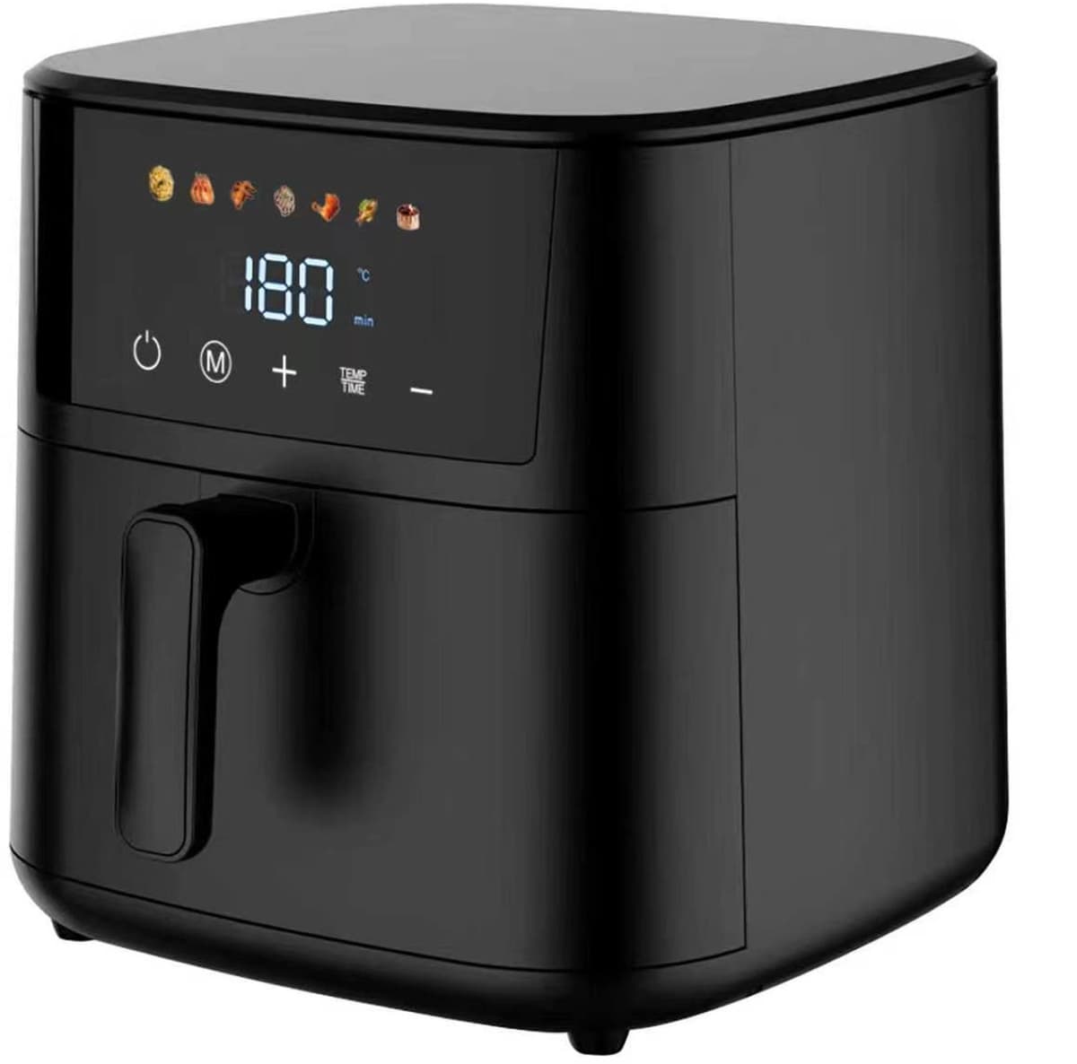 Airfryer 8 Liter – 1700W – Digitale Airfryer met LED Touchscreen – 7 Programma’s – PFAS-vrije Antiaanbaklaag – Vareno AF8 — afbeelding 1