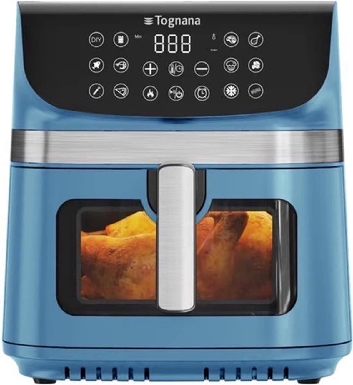 Heteluchtfriteuse Dubbele Weerstand - 9 Liter Inhoud - 2200 Watt Vermogen - Kunststof Metaal - Voor Stomen Braden Bakken Drogen — afbeelding 1
