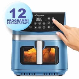 Heteluchtfriteuse Dubbele Weerstand - 9 Liter Inhoud - 2200 Watt Vermogen - Kunststof Metaal - Voor Stomen Braden Bakken Drogen — thumbnail 4