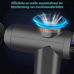 Mini-spiermassagegeweer, ultrastil massagegeweer, 99 snelheden, 8 massagekoppen, LCD-scherm, draagbare elektrische stimulators om spierpijn te verlichten — thumbnail 5