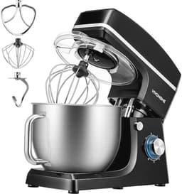 7.5 Quart 660W 6-Speed Stand Mixer - Zwart — thumbnail 1