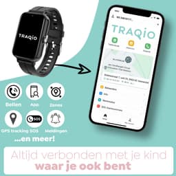 Traqio TRQ11 - GPS horloge kinderen - gps horloge kind - kinderhorloge bellen - veilig buiten spelen horloge kind - kinderhorloge met gps - kinderhorloge - Kinder smartwatch GPS - GPS horloge school — thumbnail 3