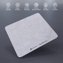 ATTACK SHARK CM05 Tempered Glass Gaming Mouse Pad - Glazen Muismat - Ultra-Smooth Surface - 9H Tempered Glass - 45*40CM - eSport Gaming Mousepad - White Contour Line — thumbnail 2
