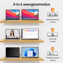 Portable Monitor - Draagbare Scherm - Uitbreider - Full HD — thumbnail 2