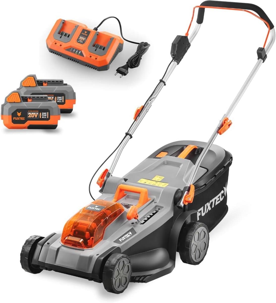 Draadloze Accu Grasmaaier 40V met Batterij en Oplader - Maaibreedte 37 cm en Verstelbare Maaihoogte — afbeelding 1
