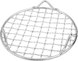 KZQ Rond Roestvrijstalen Grillrek 15 Cm Met Stabiele Voeten, Multifunctioneel Barbecue Gaas voor Koken Afkoelen en BBQ Accessoires — thumbnail 5