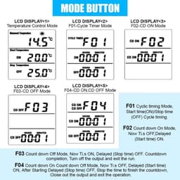 Digitale Temperatuurregelaar met Stopcontact en Sensor - Verwarming & Koeling Thermostaat — thumbnail 5