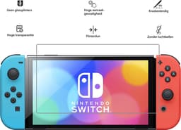 Screenprotector Geschikt voor Nintendo Switch OLED Screenprotector Tempered Glass Screen Protector Gehard Glas — thumbnail 3