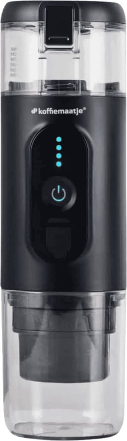 Koffiemaatje 125ml Draagbare Koffiemachine Zwart | 18 Bar | Oplaadbaar | Verwarmt Water | Nespresso Compatible Cups & Gemalen Koffie | USB Oplaadbaar | 12V & 220V | Espresso | Lungo | Ristretto | Geïntegreerd Kopje — thumbnail 1