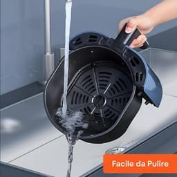 Heteluchtfriteuse - Airfryer Keuken - Gezond Koken - 360 Graden Luchtcirculatie - 5 Liter - Blauw — thumbnail 5