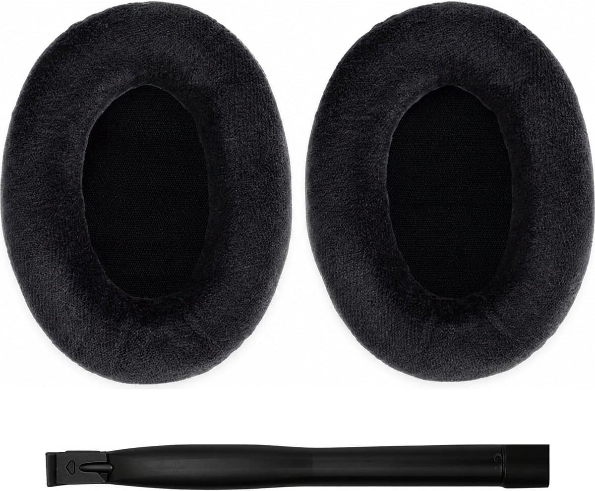 Set Oorkussens voor Sennheiser Koptelefoon - HD515 Oorkussen - HD515/HD555/HD595/HD518 - Fleece met schuimvulling — afbeelding 1