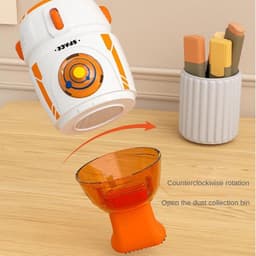 Mini Stofzuiger - Bureaustofzuiger Tafel - Bureau Schoonmaken - Afneembare Stofbak - 55ml Inhoud - Oranje — thumbnail 3