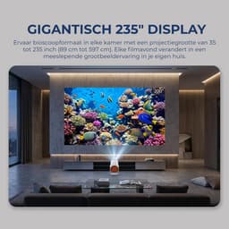 Mini Beamer - Android 13 - WiFi 6 & Bluetooth - HD Projector met 4K/8K Ondersteuning - Voor Thuisbioscoop & Gaming — thumbnail 5