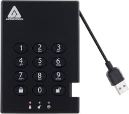 Externe Harde Schijf - Draagbare Opslag - Veilige Data Opslag - Hardware Encryptie - 500GB - Zwart — thumbnail 5