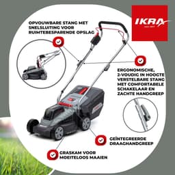 IKRA Bosch 36 V accu-grasmaaier IB-LM 33 voor gazons tot circa 250 m² – inclusief 36V accu (2,0 Ah) en oplader — thumbnail 3