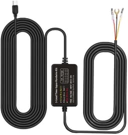 Dashcam-hardwire-kit 11ft/335cm, speciaal voor Q20/ Q20S / Q23 serie, 12V-24V, Type-C-aansluiting, Acc, 24 uur parkeerbewaking, laagspanningsbeveiliging — thumbnail 1