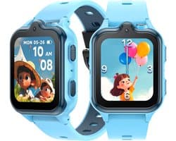 DOOGEE Anyscene S3 4G - GPS Horloge Kind - Smartwatch Kinderen - Video oproepen - Android OS - 1,72" inch HD Scherm - 2GB+16G - 900mAh - GPS/LBS/WiFi Locatie - Hartslag & Bloeddruk Monitor - IP68 Waterdicht - Geschikt voor iPhone en Android - Blauw