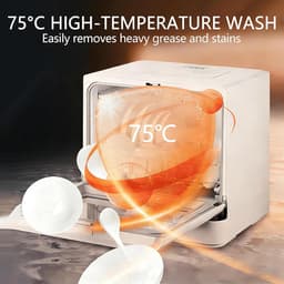Mini Vaatwasser - Aanrecht Model - Keuken Gemak - Installatie Vrij - 8 Borden - Multicolor — thumbnail 5