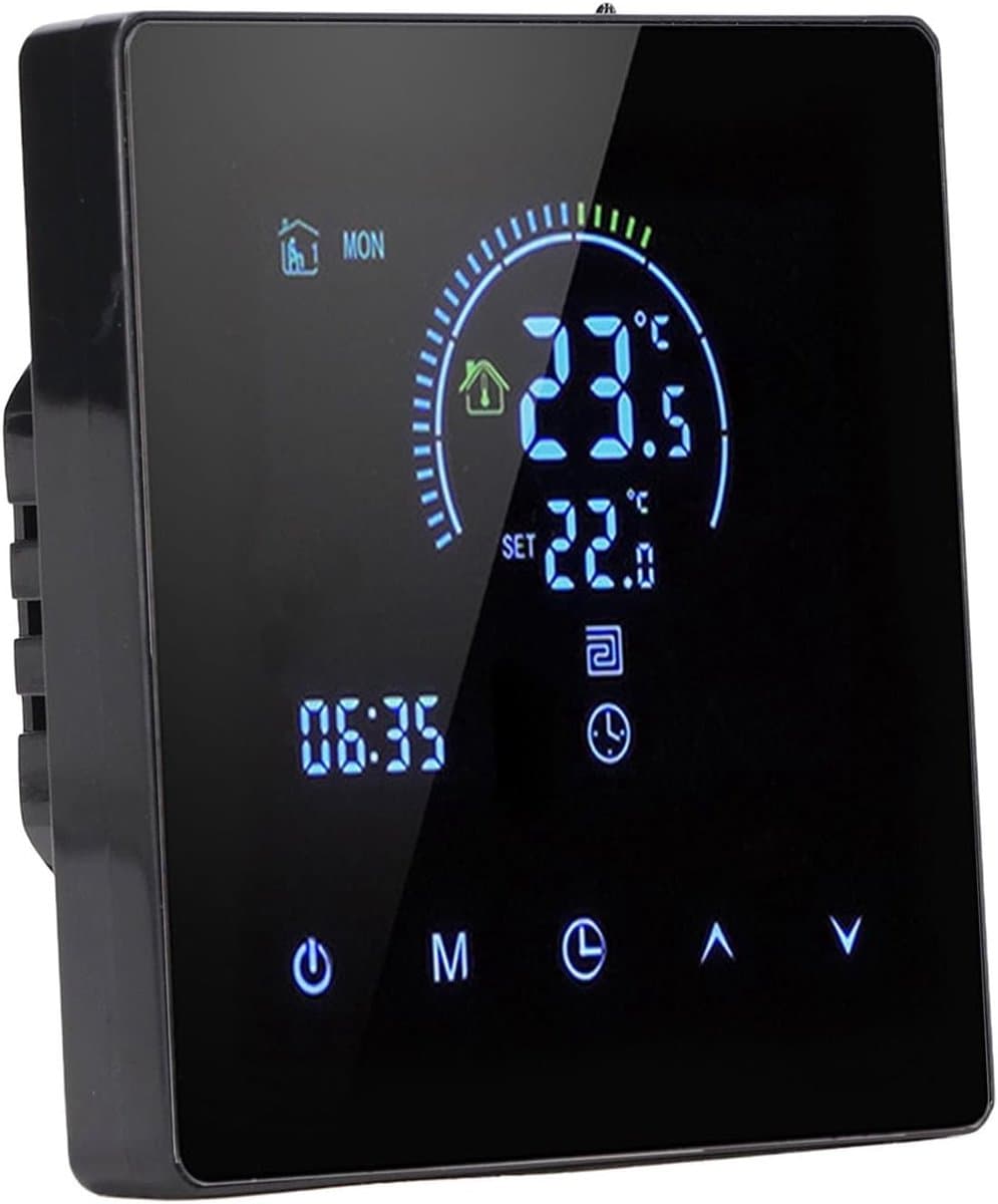 Slimme Thermostaat - Verwarmingsregelaar - Energie Besparen - Intelligent LCD - 3A - Wit — afbeelding 1