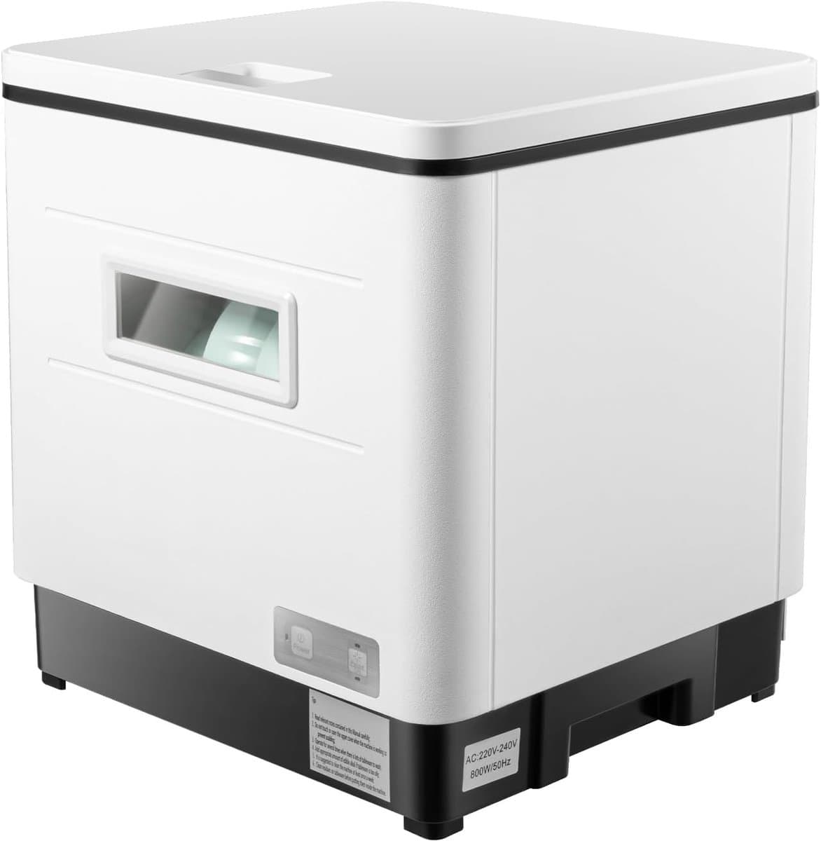 Tafelvaatwasser - Compacte afwasser - Hygiënisch servies - 360 graden sproeiarm - 6 sets capaciteit - Wit — afbeelding 1