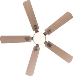 MODENUIT Plafondventilator – Verlichting – 132 cm – Metaal en Hout – Nikkel – 5 Bladen – Afstandsbediening — thumbnail 2