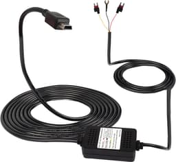 SnelShoppen - Dash Cam ACC Hardwire Kit - Mini USB Step-Down Kabel 12V-24V naar DC 5V 3A - Auto Dash Charger Power Cord 3.5m voor GPS en Tachograaf — thumbnail 1