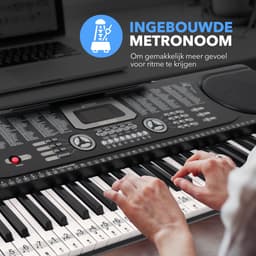Finesse Keyboard Piano met Accessoires - 61 Keys - Digitale Piano - Elektrische Piano - Kind & Volwassene — thumbnail 2