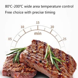 Airfryer - Heteluchtfriteuse Olievrije Friteuse - Gezond Frituren - Hoge Luchtcirculatie - 2 Liter - Wit — thumbnail 2