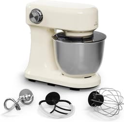 Stand Mixer - Keukenmixer Planetair - Bakken en Mixen - Dubbele Rotatie - 5 Liter - Room — thumbnail 1