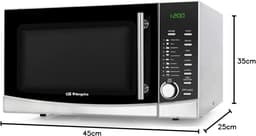 Grill Magnetron - Oven Combinatie - Snel Koken - Grote Inhoud - 34 Liter - Grijs — thumbnail 2