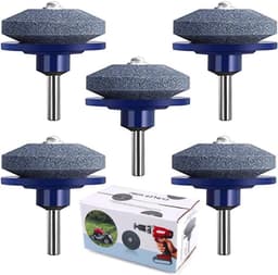 Grasmaaier Messlijper - Slijpsteen Boor - Gazon Onderhoud - Duurzaam Korund Materiaal - 50 x 47 mm - Blauw — thumbnail 1