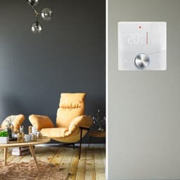 Digitale Thermostaat - Verwarmingsregelaar - Energie Besparen - Wifi Bediening - 86x86 mm - Wit — thumbnail 3