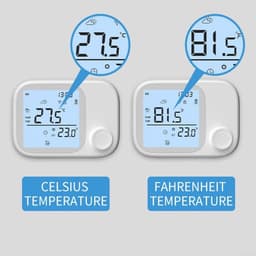 Slimme Thermostaat - Temperatuurregelaar - Comfort Verhoging - RF433 Draadloos - 118 mm breed - Wit — thumbnail 3