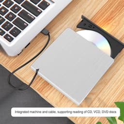 Externe Schijfstation - Optische Drive - Data Overzetten - USB 3.0 Snelheid - 19.3 cm breed - Wit — thumbnail 4