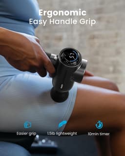 Massage Gun - Spierontspanning Apparaat - Herstel na sport - App gestuurde massage - 14.5 x 18.5 cm - Zwart — thumbnail 4