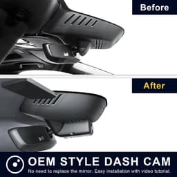 4K UHD 2160P Dashcam Auto, Geïntegreerde OEM-Look, Speciaal voor Volvo S60 V60 Cross Country 2023 2024 2025 2026 B5 B6 T5 T8(Model B), Loop-opname, G-sensor, WiFi & App, 64 GB kaart — thumbnail 3