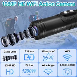 Fiets/Motorfiets Helm-Dashcam - 1080P - Waterdicht - Live streaming via wifi - ShopVlot — thumbnail 5