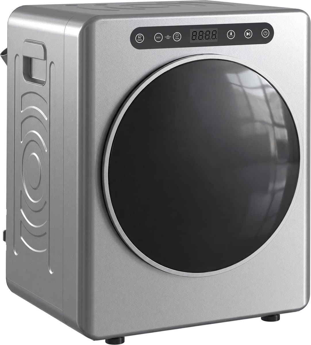HOMCOM Wasdroger-Roestvrij staal, staal-49L x 43B x 61H cm-Zilver — afbeelding 1