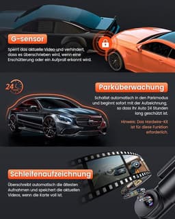 Bestsee X9 Pro Dashcam Auto Camera – 2.5K Ultra HD Video – Wifi & App Control – 170° Groothoek – Night Vision & G-Sensor – Parkeerbeveiliging – Nieuw in Doos (Gezegeld) — thumbnail 5