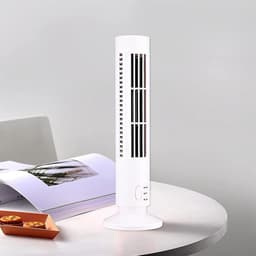Draagbare luchtkoeler - Mini-koeltorenventilator - Stille werking - Wit - Persoonlijke koeling - USB-desktopairconditioner - Geschikt voor... — thumbnail 2