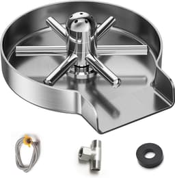 Glazen Spoeler - Flessenreiniger Kopjeswasser - Snel Glazen Reinigen - 360 Graden Rotatie - G3/8" - Grijs — thumbnail 3