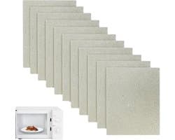 SnelShoppen - Pack van 11 Universele Mica Platen 15 x 12 cm - Hoge Kwaliteit Microwaves Mica Platen voor Magnetron en Magnetron Oven