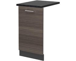 Vaatwasserpaneel - Frontpaneel Keuken - Keuken Opknappen - Speciaal voor R-Line - 45 cm breed - Antracietgrijs