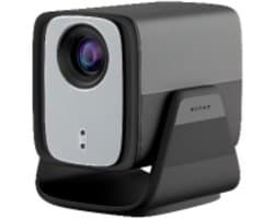 SnelShoppen - Mini Beamer 4K Projector met 5G WiFi 6 en Bluetooth 5.4 voor Feest, Camping, Tuin en Kinderen - Draagbare Slimme Projector in Compact Fo