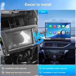 Navigatiesysteem Auto - Dashcam voor auto - GPS Navigatie - Draadloze - 2.5K DVR - Bluetooth Audio - ADAS Systeem - 9" - Achteruitrijcamera - Spraakbesturing — thumbnail 3