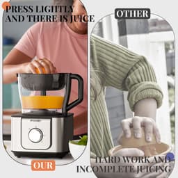 SnelShoppen - Multifunctionele Keukenmachine 1100 W met 3 Snelheden, Pulsfunctie, 3,2L Hakmolen, 1,5L Mixer, Kneedmachine, Citruspers, Rasp en Omkeerb — thumbnail 3